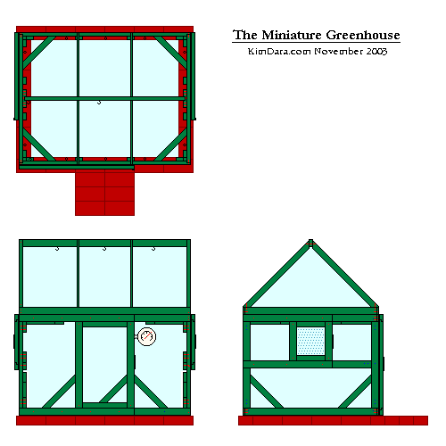 The Miniature Greenhouse - Diagram - Click to Zoom 2X