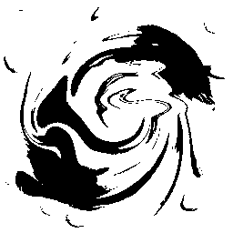 Swirl Art (Black on White)