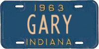 Indiana 1963 GARY