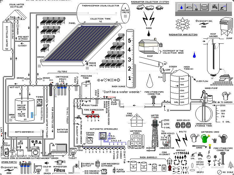 Rainwater Collecion System / Drawing Board - Click to Zoom In (X2)