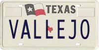 Vallejo Texas Plate